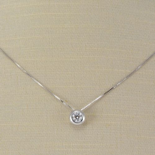 GIANNI CARITA necklace with Ct 0.25 Diamonds G Color 18 Kt white gold