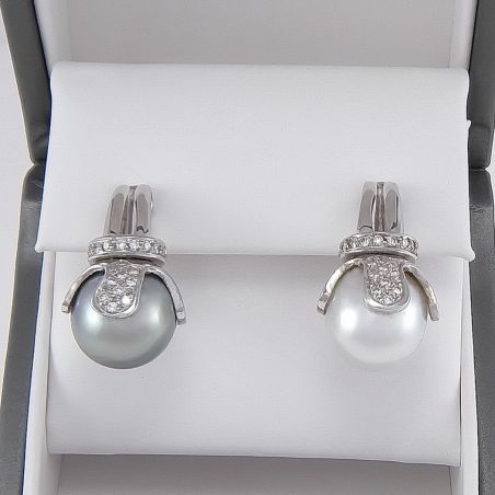 Pearl Diamond Earrings – Charles Rose