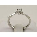 SOLITARY RING by  MILUNA - Ct 0,15 Diamond - G color- 18 kt white gold