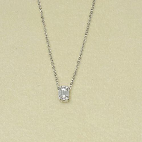 Collier ras du cou GIANNI CARITÀ, Diamants 0,16 Ct G/VS, Or Blanc 18 Kt