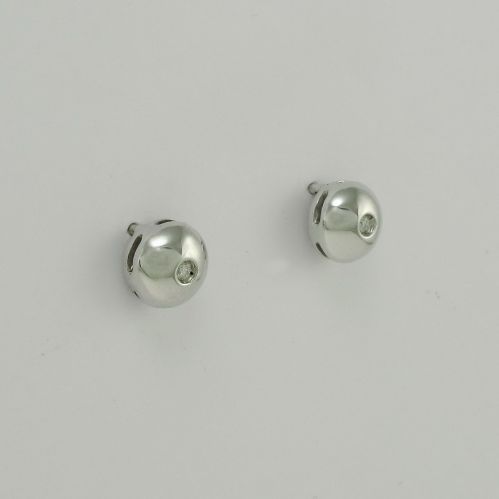 GIANNI CARITA FOGI Ligne BOUCLES D OREILLES Point lumineux Or blanc Diamants